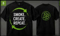 Smoke. Create. Repeat. Tee