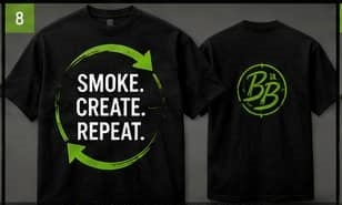 Smoke. Create. Repeat. Tee